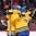 MONTREAL, CANADA - DECEMBER 26: Sweden's Alexander Nylander #19 celebrates with Joel Eriksson Ek #20, Oliver Kylington #7, Gabriel Carlsson #9 and other teammates after scoring a first period goal against Denmark during preliminary round action at the 2017 IIHF World Junior Championship. (Photo by Andre Ringuette/HHOF-IIHF Images)

